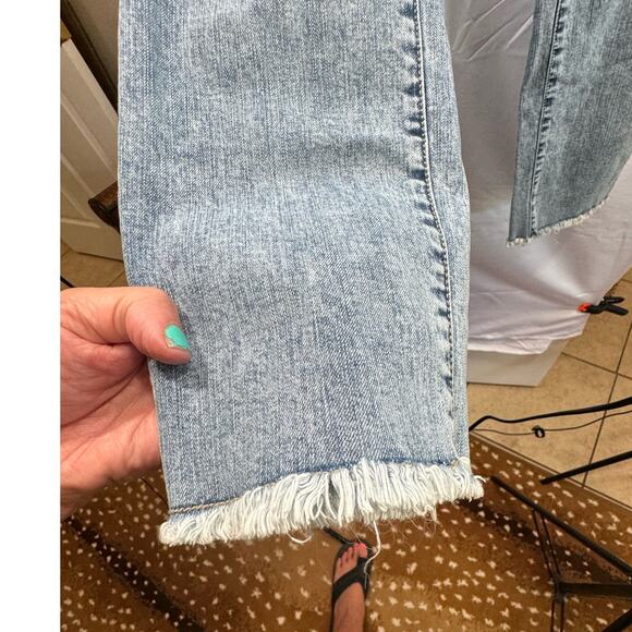 Torrid Feel The Fit Crop Boyfried Plus Sz Women 14 Straight Leg Vintage Stretch - Picture 6 of 6